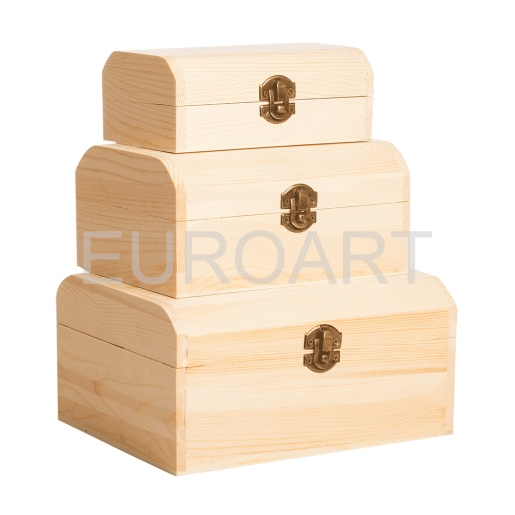 Cutii lemn 3/set cufar mare